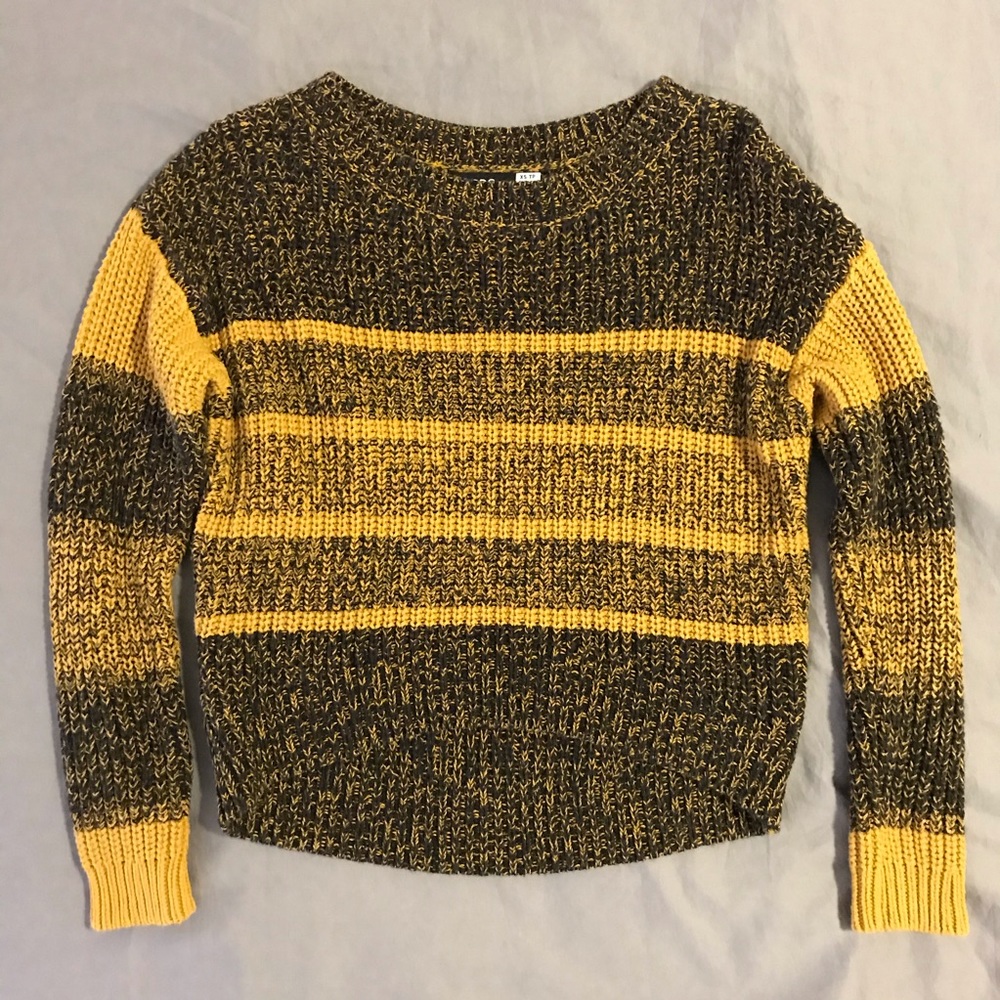 Urban Outfitters black/yellow striped sweater